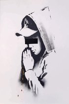 BANKSY Forgive Us Canvas Print