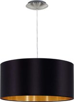 EGLO Maserlo - Hanglamp - 1 Lichts - Ø380mm. - Nikkel-Mat - Zwart, Goud