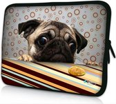 Sleevy 10 laptop/tablet hoes grappig hondje - tablet sleeve - sleeve - universeel