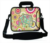 Sleevy 15,6 laptoptas artistiek olifanten design