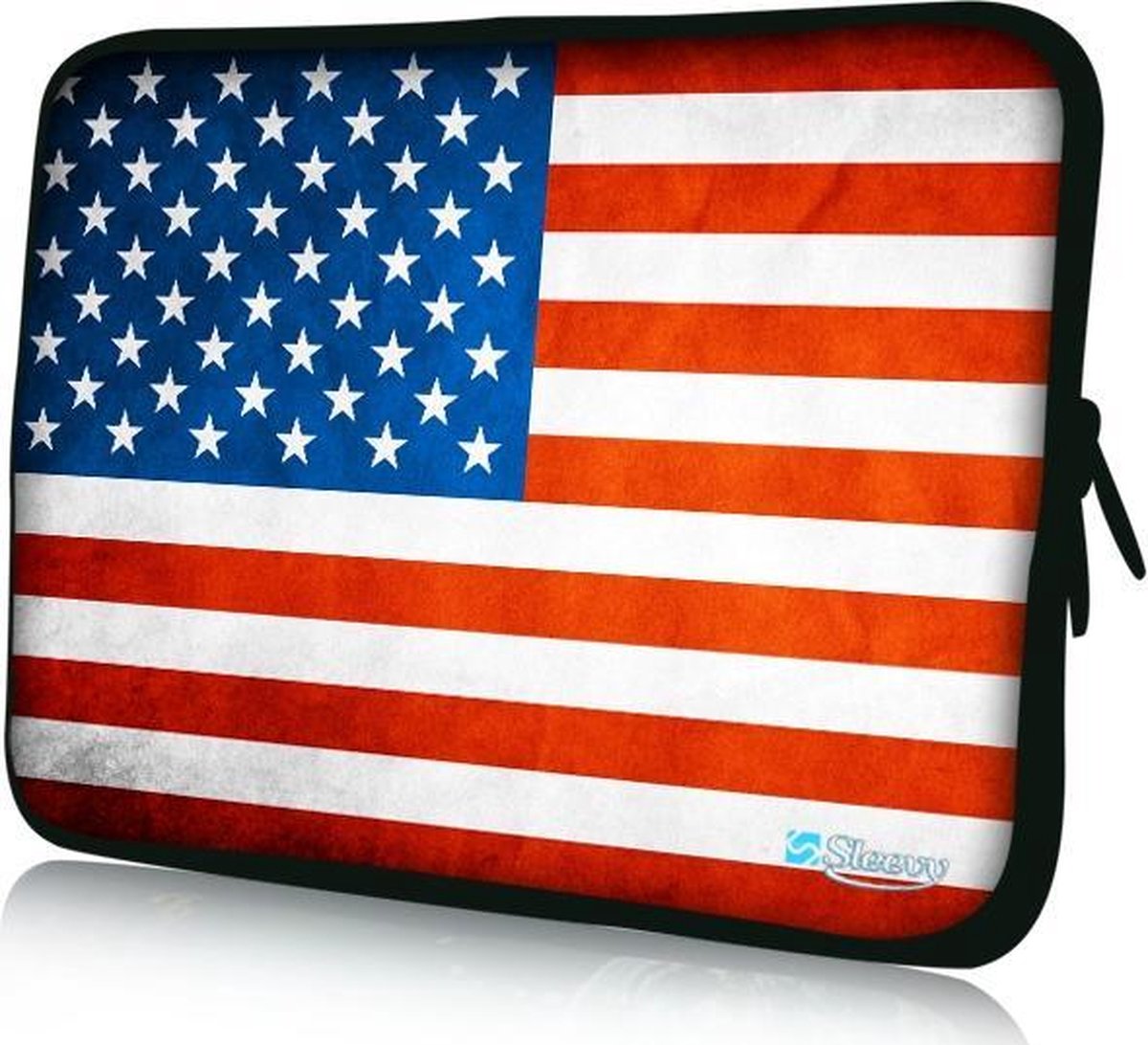 Sleevy 17,3 inch laptophoes USA vlag - laptop sleeve - Sleevy collectie 300+ designs