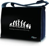 Sleevy 15,6 laptoptas / messenger tas grappige evolutie - laptoptas - schooltas
