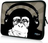 Sleevy 14 inch laptophoes chimpansee - laptop sleeve - laptopcover - Sleevy Collectie 250+ designs