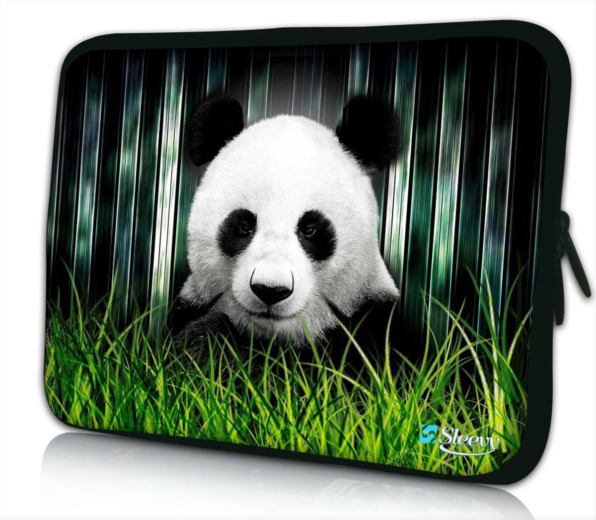 Sleevy 11.6 laptophoes pandabeer - laptop sleeve - laptopcover - Alle inch-maten & keuze uit 250+ designs! Sleevy