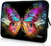 Sleevy 14 inch laptophoes gekleurde vlinder - laptop sleeve - laptopcover - Sleevy Collectie 250+ designs