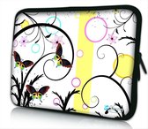 Sleevy 17.3 laptophoes artistiek vlinder design - laptop sleeve - Sleevy collectie 300+ designs