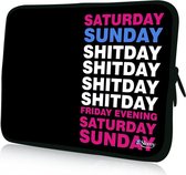Sleevy 14 laptophoes weekend - laptop sleeve - laptopcover - Sleevy Collectie 250+ designs