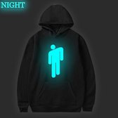 Billie Eilish Hoodie - Glow in the Dark - Maat L