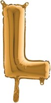 Grabo balloon - Folieballon - Letter L - Goud - 35cm