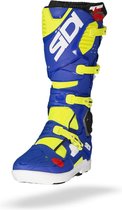 Sidi Crossfire 3 SRS Yellow Fluo Blue Motorcycle Boots 41