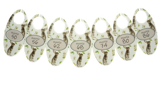 Onaroo – maathangers – baby accessoire – babykleding – organizer – maatlabels – ANNA