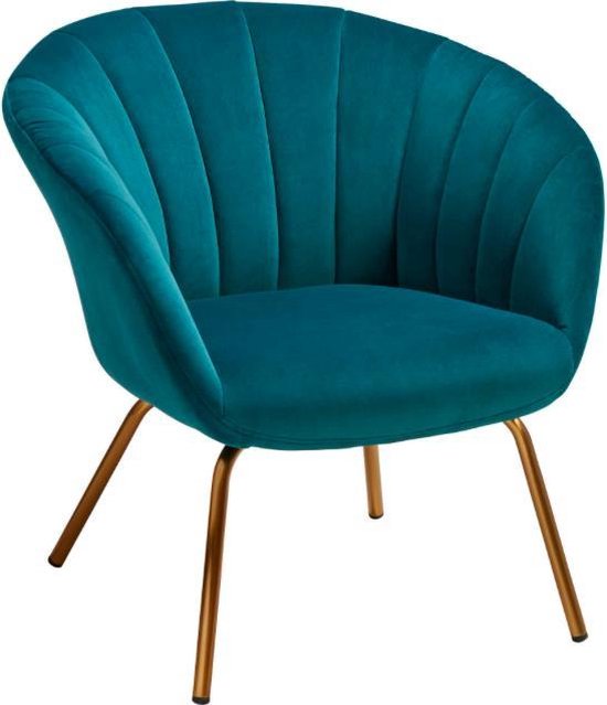 marmeren Kelder groet Schelpen fauteuil / Shell / stoel / velvet / velours / fluweel / metalen  poten /... | bol.com