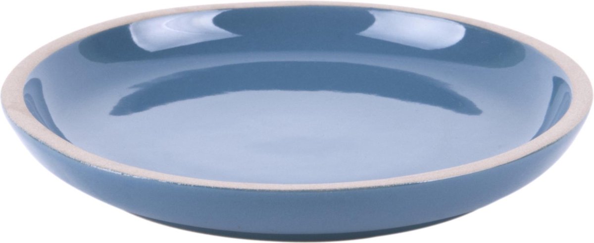 Present Time (Pt,) - Dinerbord Platter Brisk Small - Aardewerk - Blauw