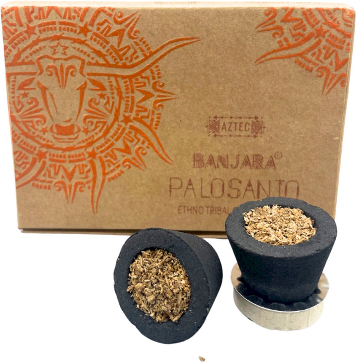 Banjara - Palo Santo - Heilig hout - Hars Wierook - Houtskool Bekers - 6 stuks
