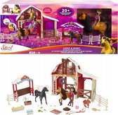 Spirit Untamed Ultimate Barn Playset, Lucky Doll (7-in) Spirit Horse with Color Change (8-in) Extra Horse, Barn, Paddock and Multiple Storytelling Accessories
