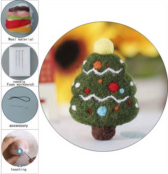 DIY naaisetje knutselpakketje vilt naaien hobbypakket