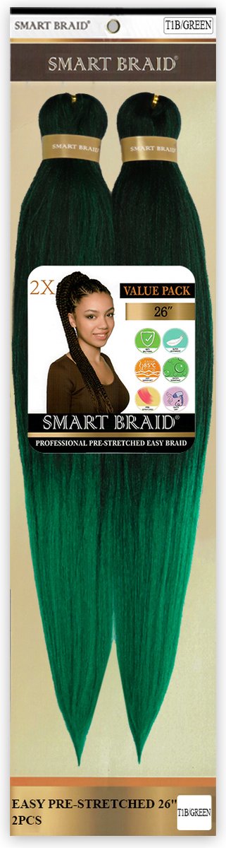 Smart Braid Pre-Stretched 2 in 1 Pak - 26 inch - Groen