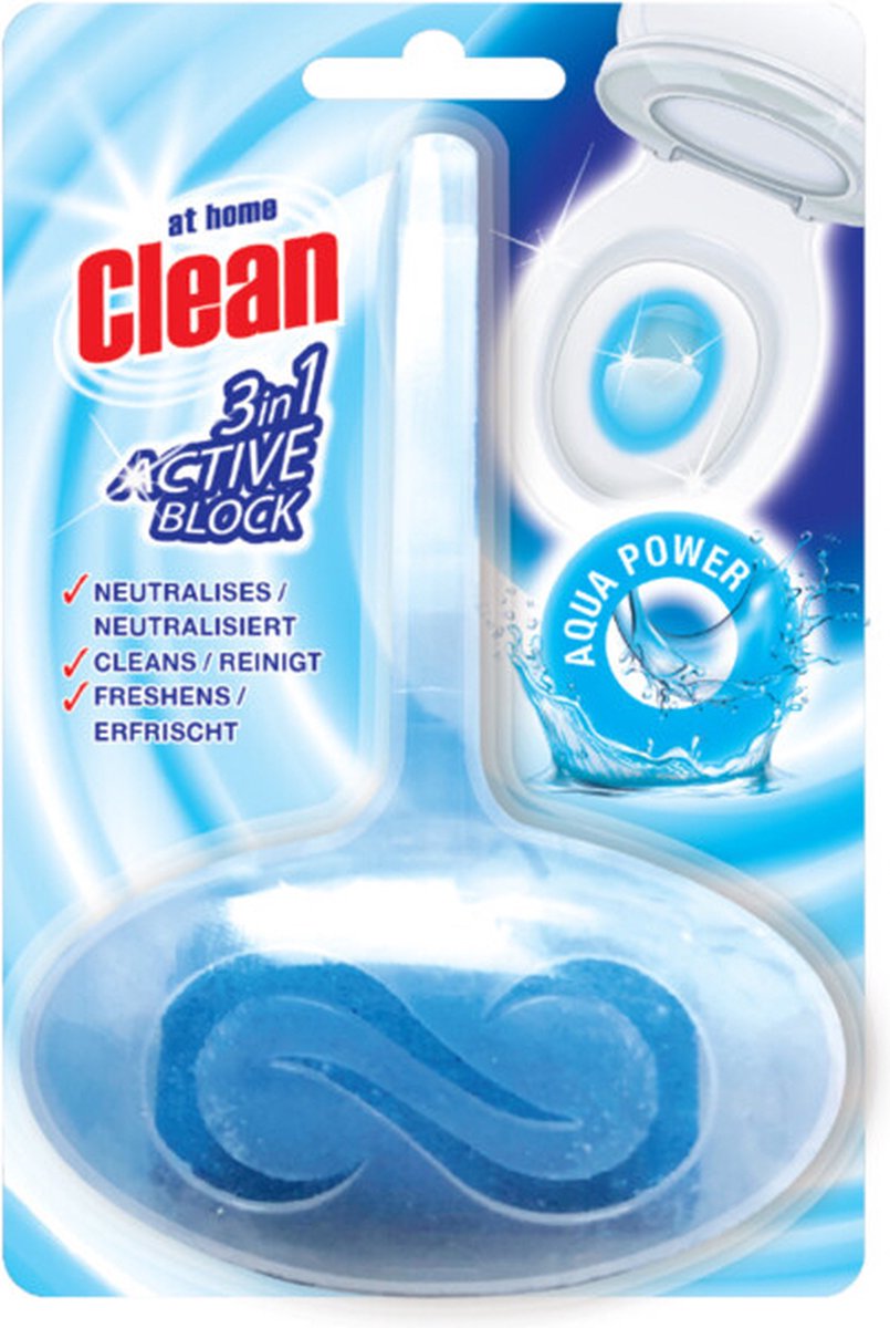At Home Toiletblok 3-in-1 Aqua - 12 x - Voordeelverpakking