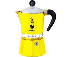 Bialetti Rainbow Geel Percolator 200ml – 3 kops