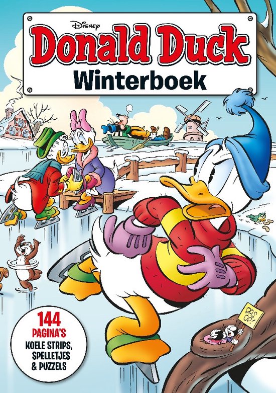 Donald Duck Winterboek 2023-2024 - Boek vol spannende en vrolijke strips cadeau geven