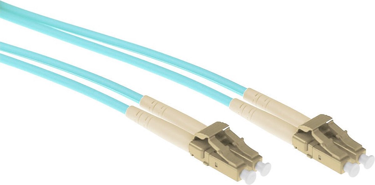 ACT RL3402 Glasvezel Patchkabel Duplex Armored LC/LC 50/125µm OM3 - 2 meter