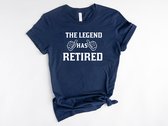 Lykke The Legend Has Retired| Pensioen | Unisex T-shirt | Retired Dames |Retired Heren| Maat L