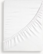 Hoeslaken Jersey Wit Premium - Zacht en Comfortabel - 100% Katoen - Perfecte Pasvorm - Luxe Beddengoed - Voor een Verkwikkende Nachtrust - 80/90/100 x 200/220 - tot 25cm matrasdikte - 150 g/m2