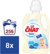Le Chat Gel Bebe - Vloeibaar Wasmiddel - Voordeelverpakking - 8 x 32 Wasbeurten