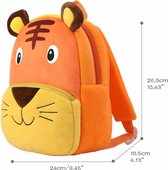 BoefieBoef Oranje Peuter Rugzak/Rugtas | Schattige Dieren Kinder Rugtas 0-5 Jaar - Baby Backpack voor Peuterspeelzaal / Opvang - Ideaal voor Peuters & Kleuters