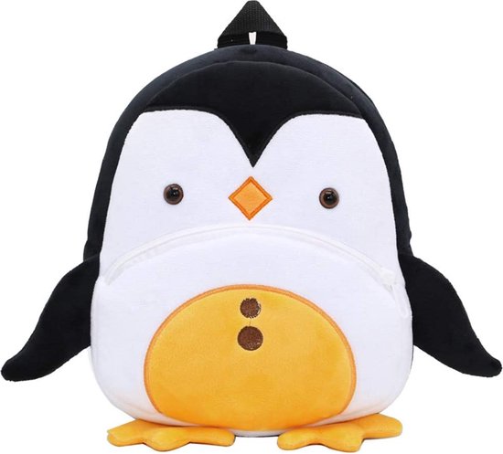 BoefieBoef Pinguïn Peuter Rugzak/Rugtas | Schattige Dieren Kinder Rugtas 0-5 Jaar - Baby Backpack voor Peuterspeelzaal / Opvang - Ideaal voor Peuters & Kleuters