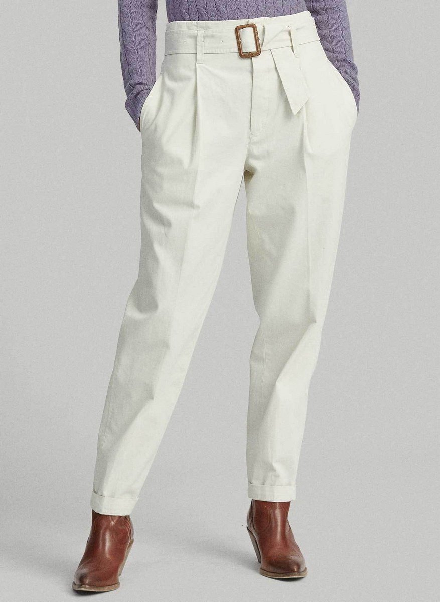 Polo Ralph Lauren • katoenen pantalon in creme • maat XS (2)