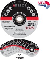 Disques à tronçonner AREBOS Disques flexibles Ø 180 mm Absorption 22,2 mm Épaisseur 1,8 mm