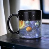 Van kleur veranderende mokken, magisch zonnestelsel, warmtegevoelige schattige koffiemok, 300 gram, keramische