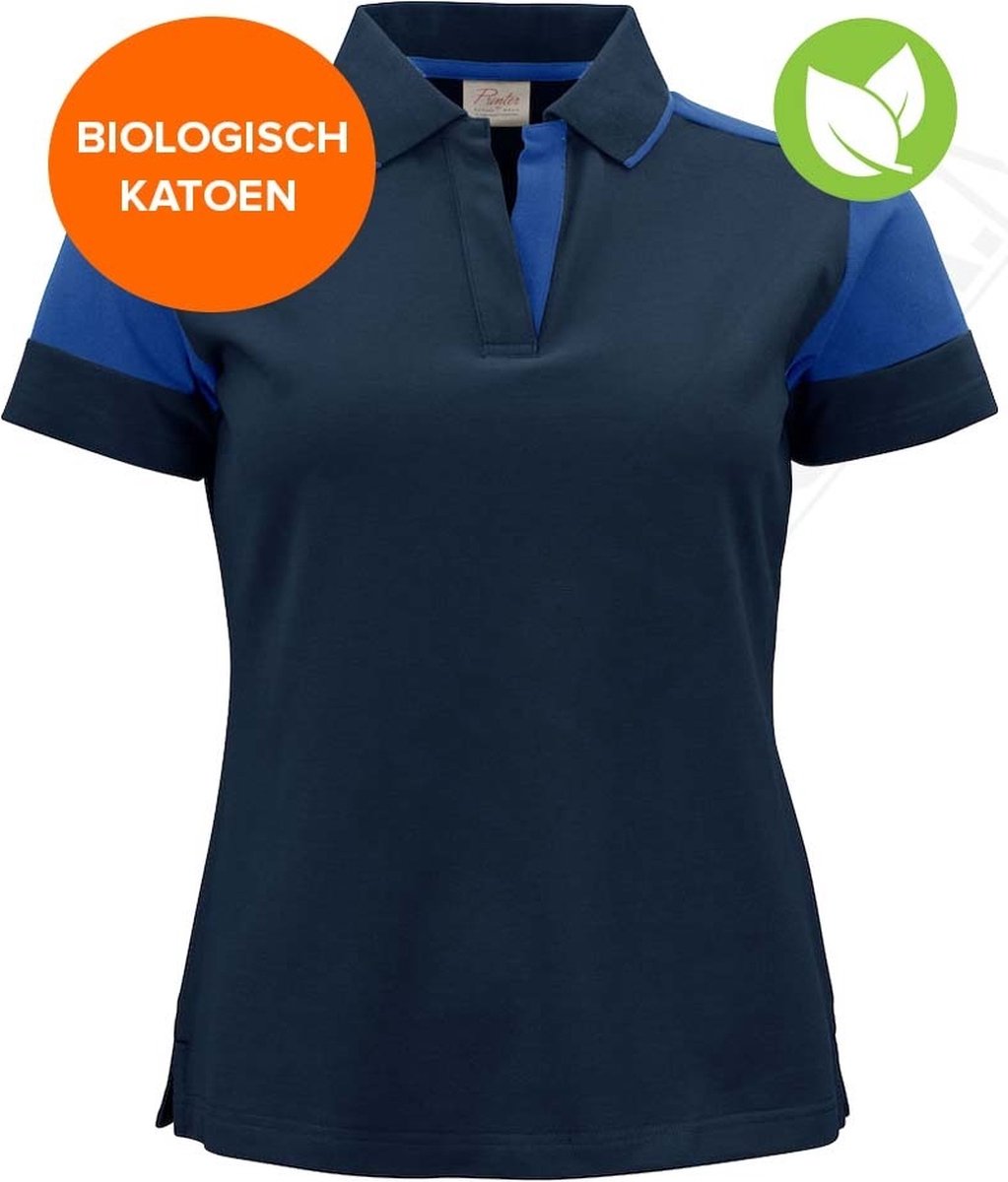 Printer Prime Polo Lady  Marine/Kobalt - Maat L