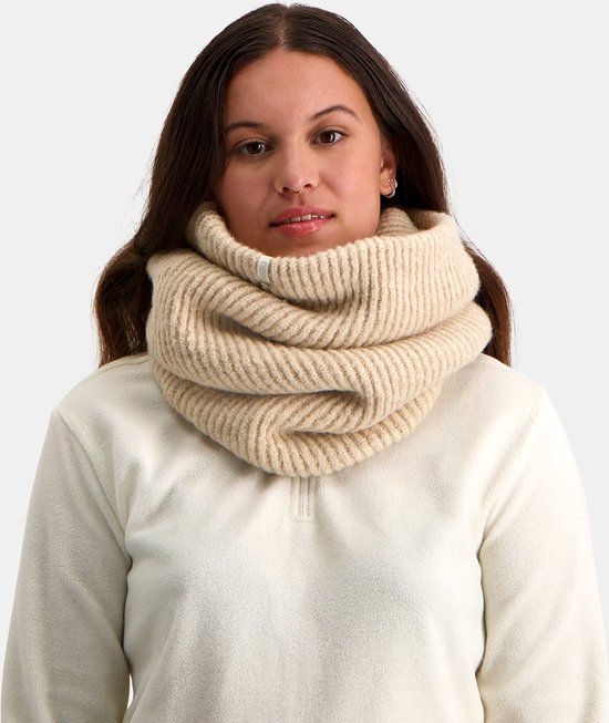 NOMAD® Turoa Colsjaal Dames Beige | Winter Warm & Zacht | Gebreide Wolmix