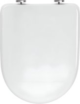 D SHAPE WC bril Wit Toiletbril PP met Softclose en Quick Release knoop,WC deksel hoes antibacterieel en waterdicht