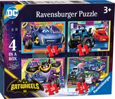 Ravensburger Batwheels 4in1box puzzel - 12+16+20+24 stukjes - kinderpuzzel