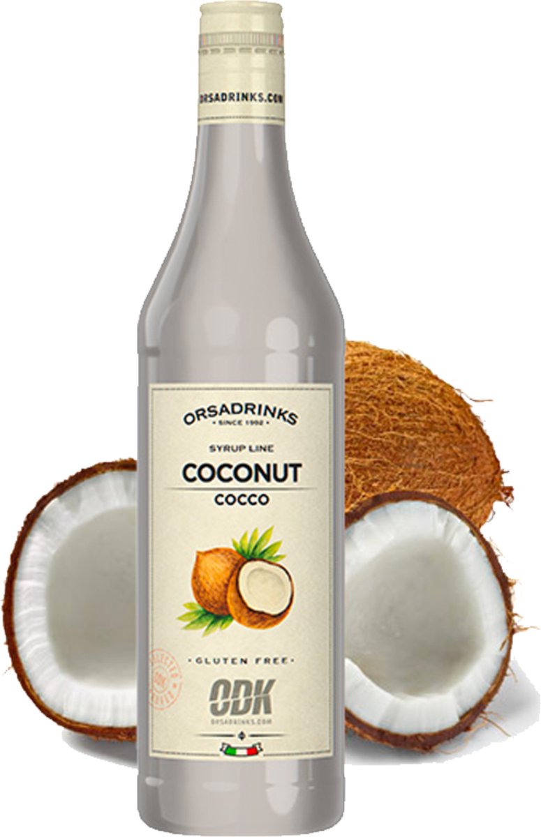 Goedkoopste ODK Siroop - Koffiesiroop - Kokosnootsiroop - kokos - Glutenvrij