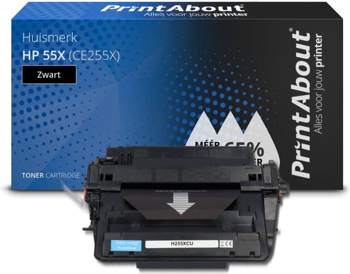 PrintAbout HP 55X (CE255X) toner zwart