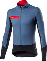 Castelli Fietsjack Lange mouwen Rain or Shine Heren Blauw Zwart - Beta RoS Jacket Light Steel Blue Black - L