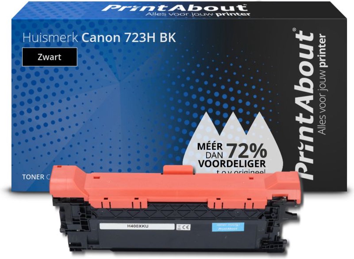 PrintAbout - Alternatief voor de Canon 723H BK / zwart