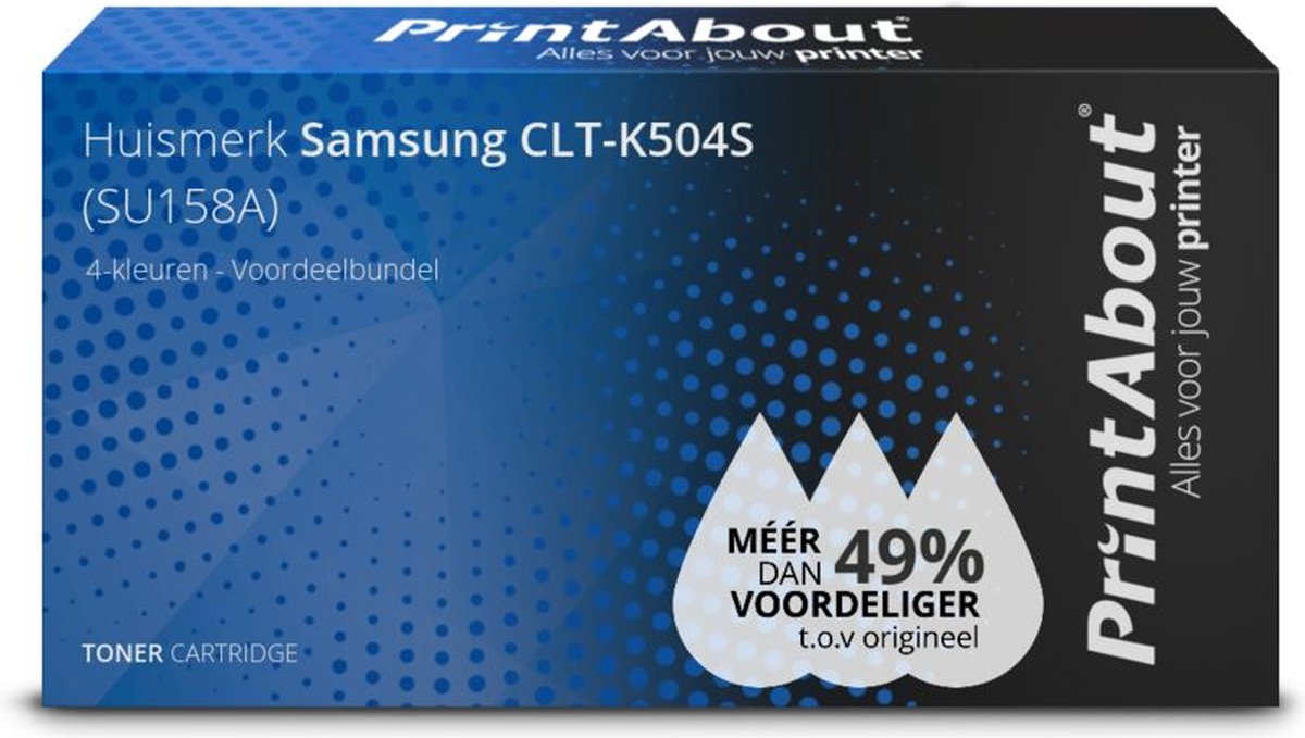 PrintAbout - Alternatief voor de Samsung CLT-K504S / 4 Kleuren