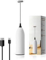 Bol.com Opschuimer voor Melk - Melkopschuimer Electrisch - USB oplaadbare handopschuimer verstelbare draagbare melkopschuimer vo... aanbieding