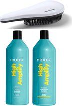 Matrix - High Amplify - 1L - Shampoo + Conditioner + KG Ontwarborstel - Volume - Fijn Haar