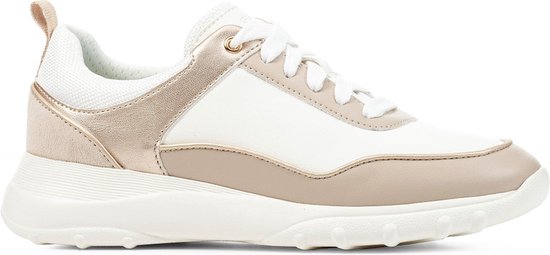 GEOX D ALLENIEE B Sneakers - LT TAUPE/OFF WHITE - Maat 36