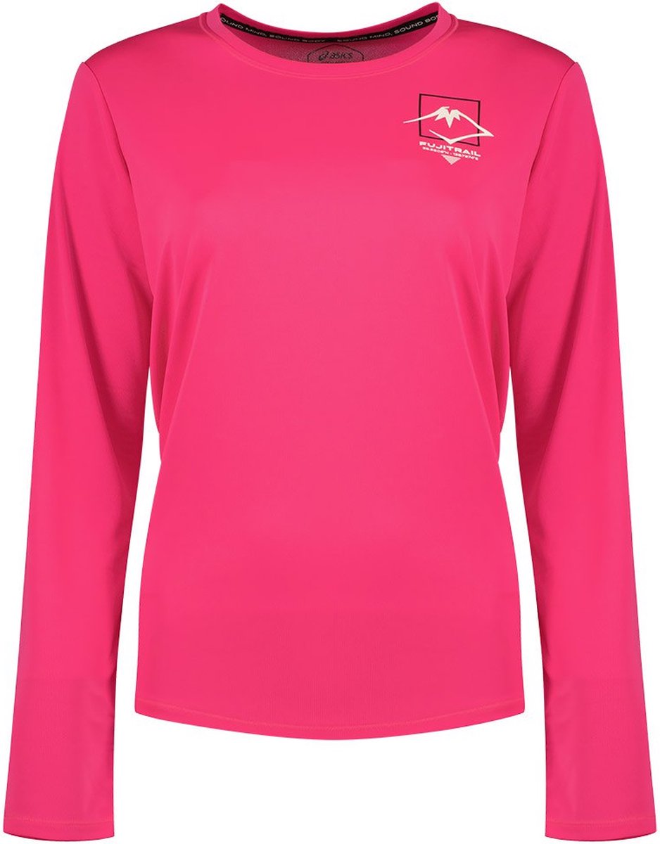 Asics Fujitrail Logo T-shirt Met Lange Mouwen Vrouw Roze