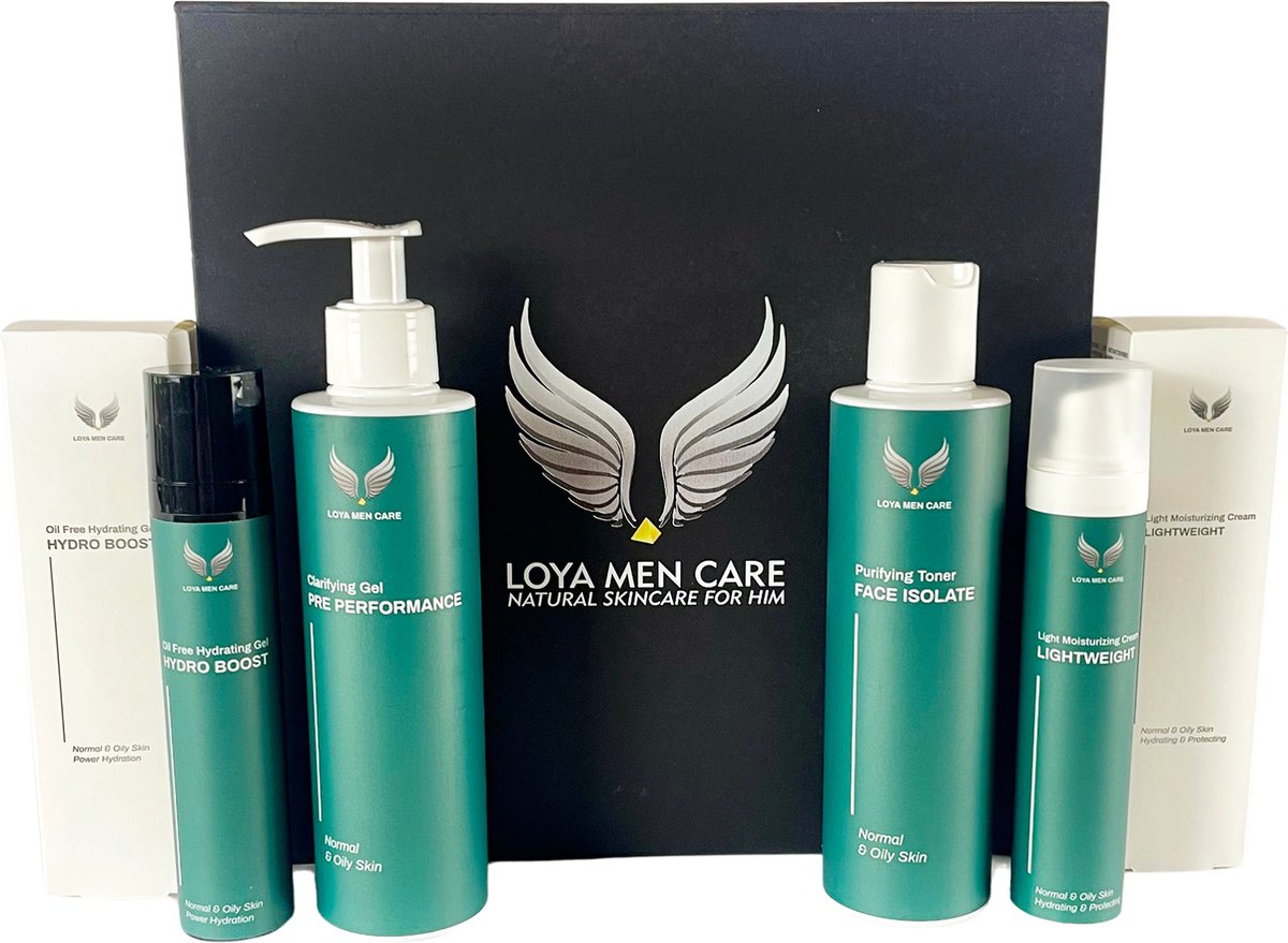 Loya MenCare®- To the core - Vette Huid - Skincare set - Geschenkset mannen