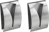 2 Stuks RVS Handdoekhouders - Handdoek Klem - Handdoek haak