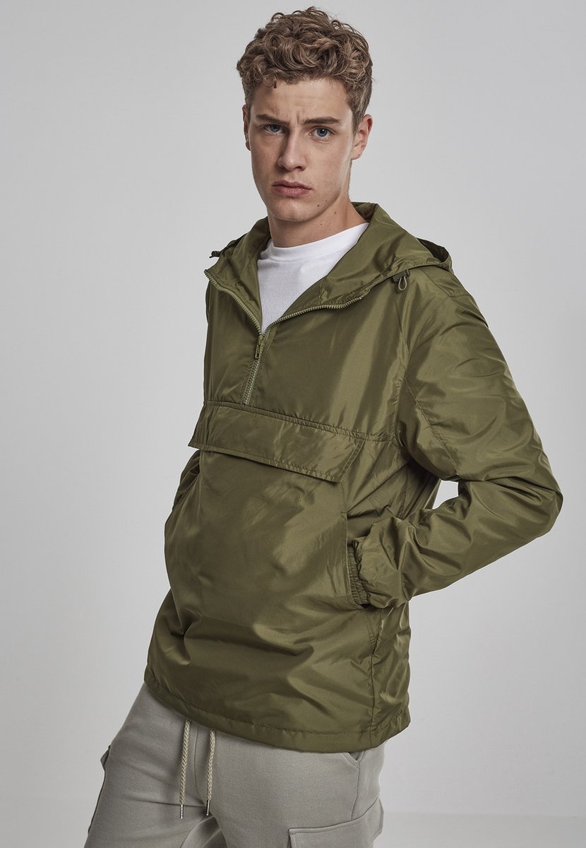 Urban Classics Basic Pullover Jas 3XL Zwart