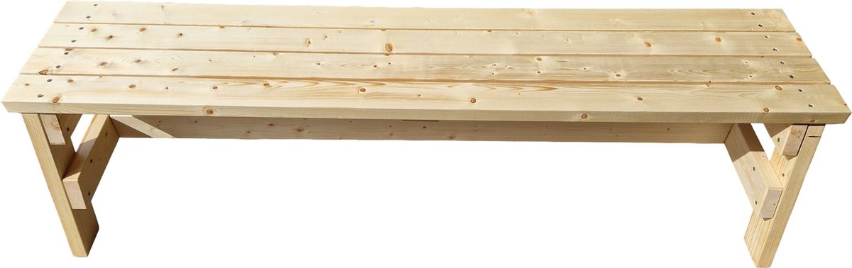 Jee & Bee Tuinbank – Gemonteerd geleverd - Ideaal voor Drie Personen - Behandeld met olie (beits)